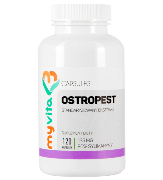 MyVita Ostropest ekstrakt (80% sylimaryny) 125mg, 120kaps.