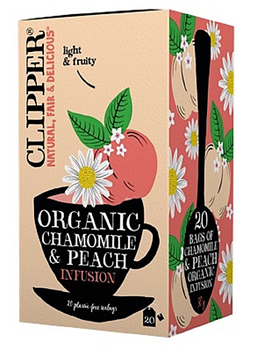 CLIPPER Herbatka Rumiankowa o smaku brzoskwiniowym BIO 20*1,5g