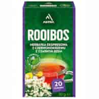 ROOIBOS herbatka z czerwonokrzewu z czarnym bzem 20*1,5g ASTRA