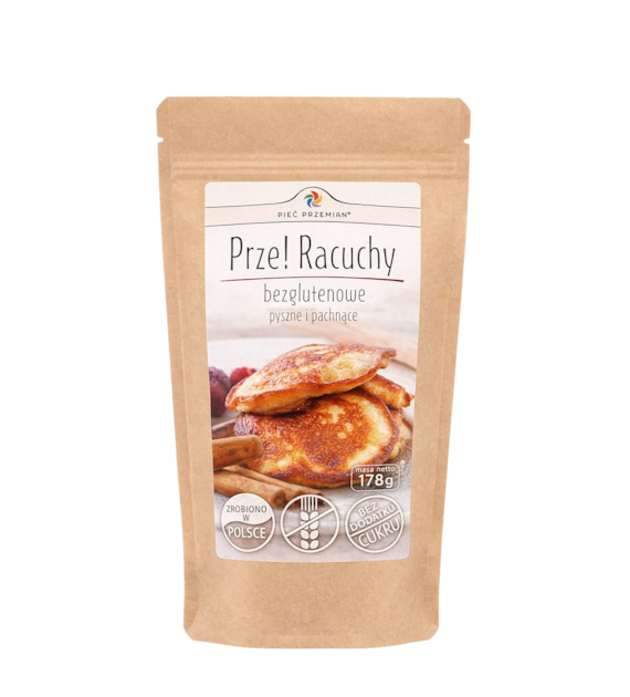 PIĘĆ PRZEMIAN Racuchy owsiane bezglutenowe bez cukru 178g