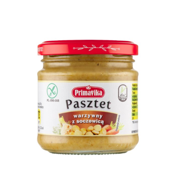 PRIMAVIKA Pasztet warzywny z soczewicą 160g