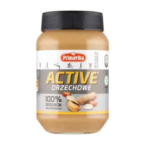 PRIMAVIKA Masło orzechowe Active 100% orzeszków arachidowych 470g
