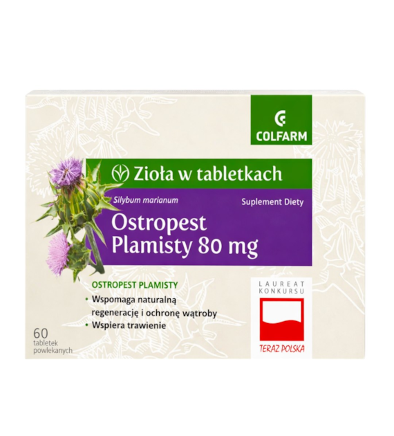 COLFARM Ostropest Plamisty 80mg 60 tabl.