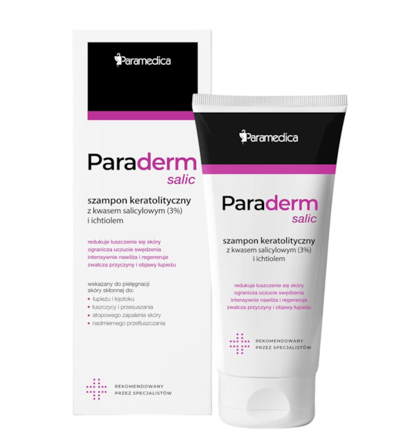 Paraderm SALIC Szampon keratolityczny z kwasem salicylowym (3%) i ichtiolem 150g PARAMEDICA