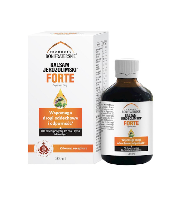 Balsam Jerozolimski FORTE 200ml PRODUKTY BONIFRATERSKIE