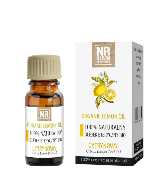 Olejek eteryczny naturalny EKO Cytrynowy 10ml NATURA RECEPTURA