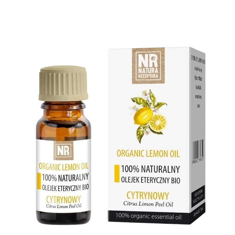 Olejek eteryczny naturalny EKO Cytrynowy 10ml NATURA RECEPTURA