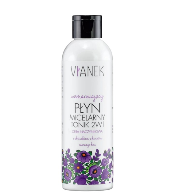 VIANEK Wzmacniający płyn micelarny i tonik 2w1 200ml (cera naczynkowa)