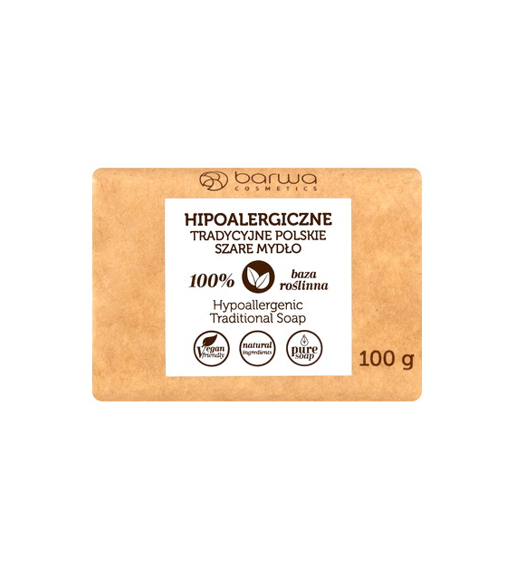 Mydło tradycyjne polskie szare w kostce 100g BARWA