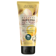 Odżywka jajeczna w tubie do włosów farbowanych i zniszczonych 200ml BARWA NATURALNA