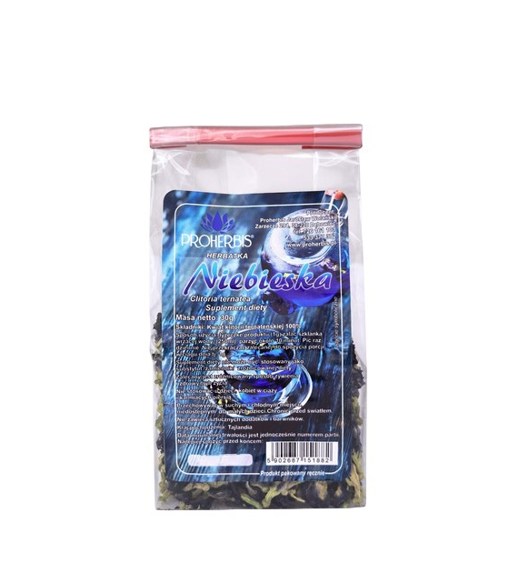 PROHERBIS Herbatka Niebieska - Klitoria Ternateńska 30g