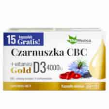 EkaMedica Czarnuszka CBC Gold + witamina D3 4000 IU 75 kaps.