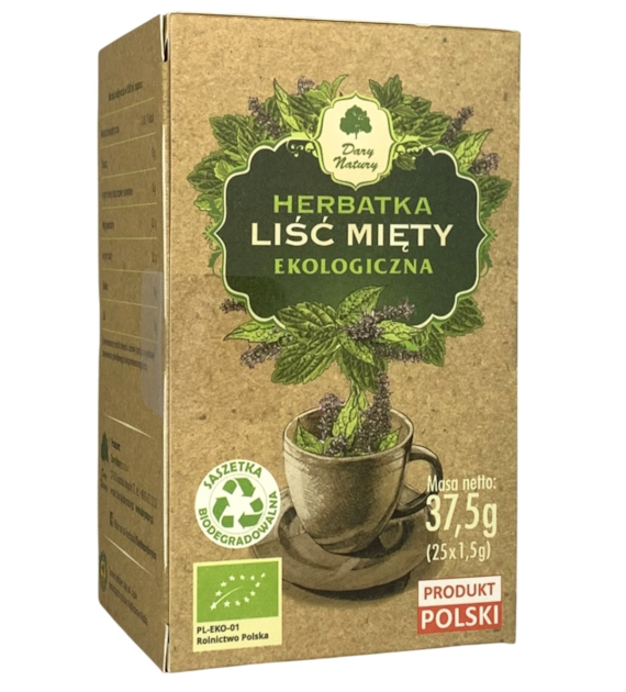 Mięta liść fix BIO 25*1,5g DARY NATURY