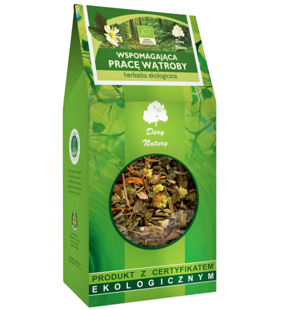 Herbatka Wspomagająca pracę wątroby BIO 200g DARY NATURY