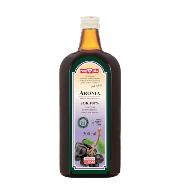 ARONIA sok 100% 500ml bez dodatku cukru POLSKA RÓŻA
