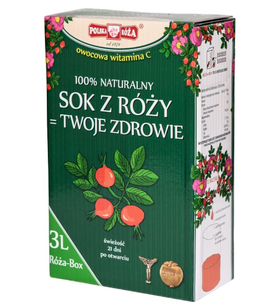 RÓŻA BOX Witamina C 100% owocowa 3 L POLSKA RÓŻA