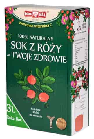 RÓŻA BOX Witamina C 100% owocowa 3 L POLSKA RÓŻA