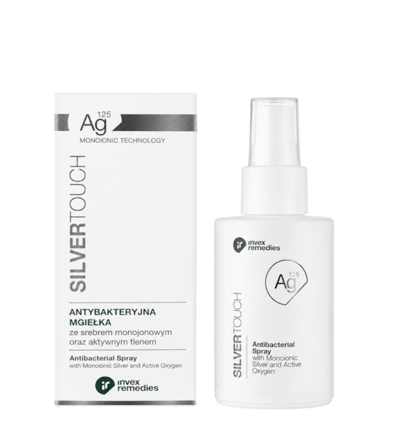 Antybakteryjna mgiełka ze srebrem monojonowym i aktywnym tlenem Ag125 100ml INVEX REMEDIES