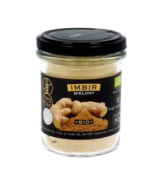 PIĘĆ PRZEMIAN Imbir mielony bezglutenowy BIO 60g