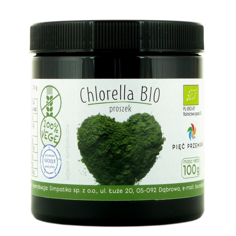 PIĘĆ PRZEMIAN Chlorella BIO proszek 100g