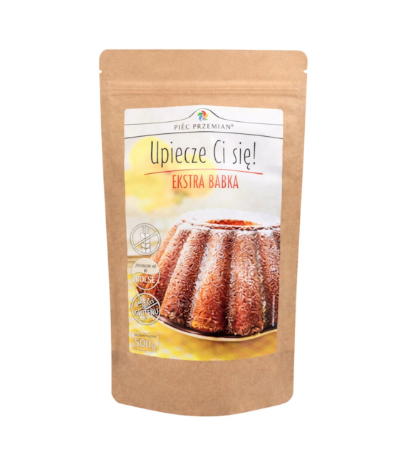 PIĘĆ PRZEMIAN Mieszanka do wypieku ekstra babki bezglutenowej 500g