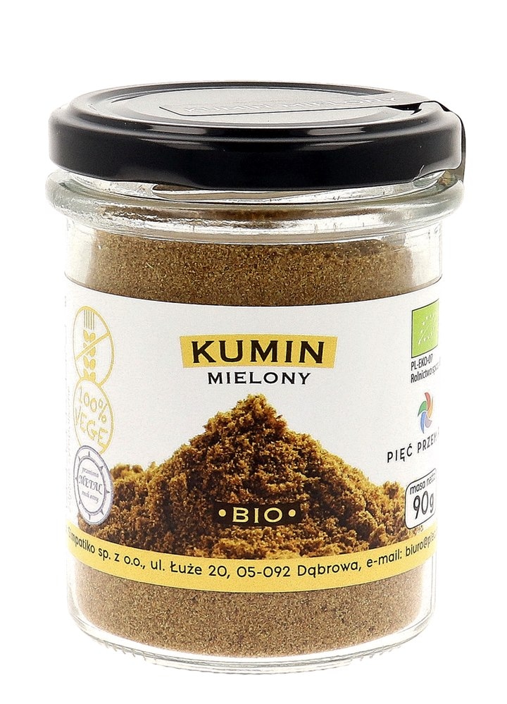 PIĘĆ PRZEMIAN Kumin mielony bezglutenowy BIO 90g