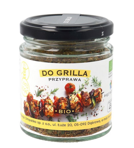 PIĘĆ PRZEMIAN Przyprawa do grilla bezglutenowa BIO 45g