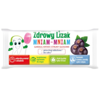 Zdrowy lizak Mniam-Mniam bez cukru gardło, krtań, struny głosowe o smaku czarnej porzeczki 1 szt. STARPHARMA