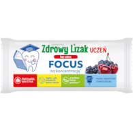 Zdrowy lizak Uczeń bez cukru Focus na koncentrację wiśniowo-jagodowy 1 szt. STARPHARMA