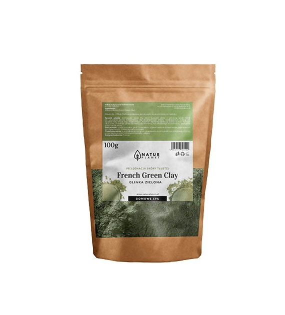 Glinka oryginalna francuska - zielona 100g NATUR PLANET