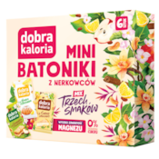 DOBRA KALORIA Mini batoniki z nerkowców mix trzech smaków (6x17g) KUBARA (2 x szarlotka, 2 x babka cytrynowa, 2 x sernik)