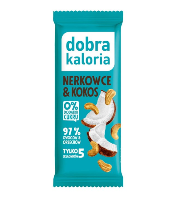 DOBRA KALORIA Baton Nerkowce i kokos 35g  KUBARA