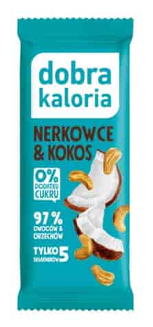 DOBRA KALORIA Baton Nerkowce & kokos 35g  KUBARA