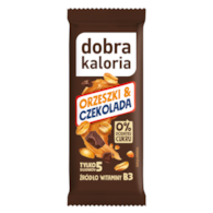 DOBRA KALORIA Baton orzeszki i czekolada 35g KUBARA