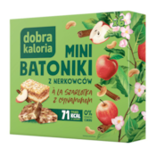 DOBRA KALORIA Mini batoniki a'la szarlotka z cynamonem z nerkowców (6x17g) KUBARA