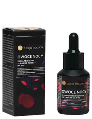 Serum Owoce nocy 30ml OPCJA NATURA - 20 składnikowe serum do twarzy na noc