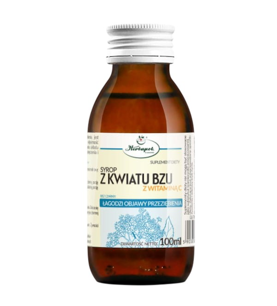 Syrop z kwiatu bzu z wit. C 100ml HERBAPOL KRAKÓW