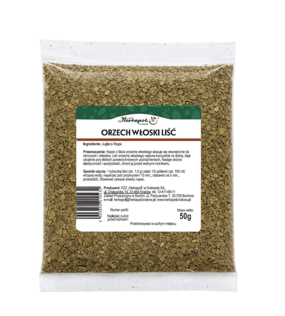 Orzech włoski liść 50g HERBAPOL KRAKÓW