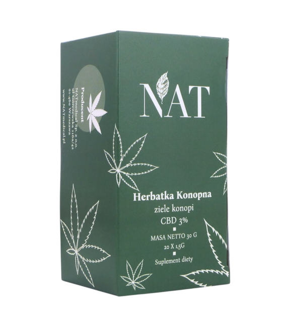 NAT Herbatka konopna FIX 3% CBD 20*1,5g
