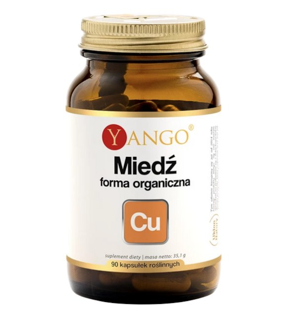 YANGO Miedź forma organiczna 2mg, 90 kaps.