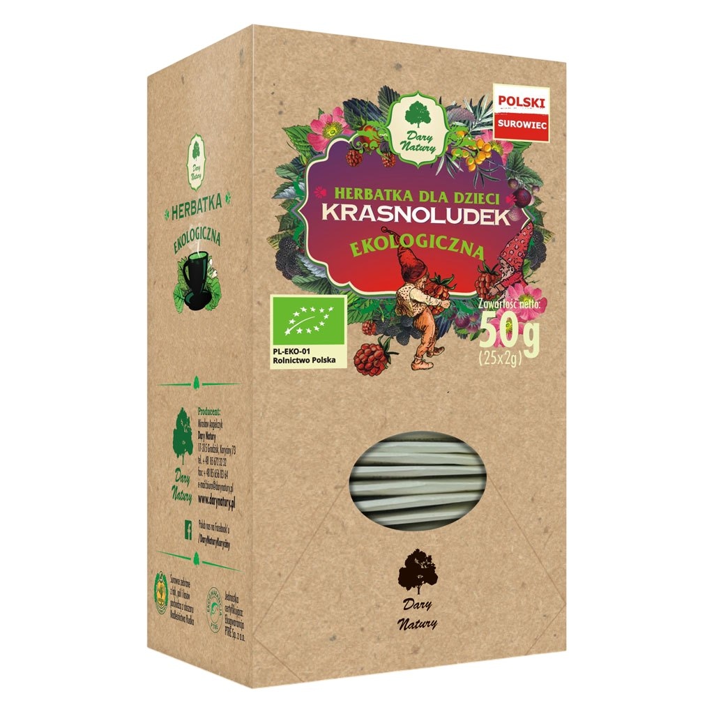 Herbatka Krasnoludek dla dzieci fix BIO 25*2g DARY NATURY