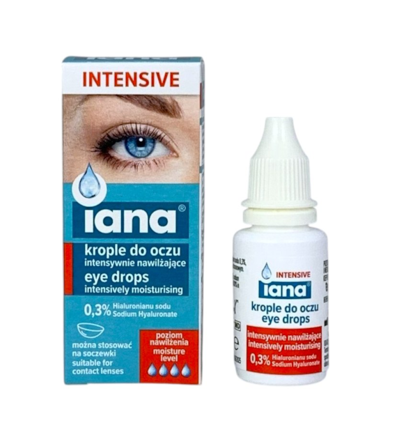 IANA Krople do oczu INTENSIVE intensywnie nawilżające 0,3% HA 10ml STARPHARMA