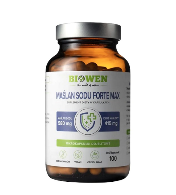 BIOWEN Maślan sodu 580mg, 100 kapsułek dojelitowych