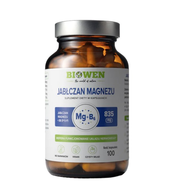 BIOWEN Jabłczan Magnezu 100kaps.