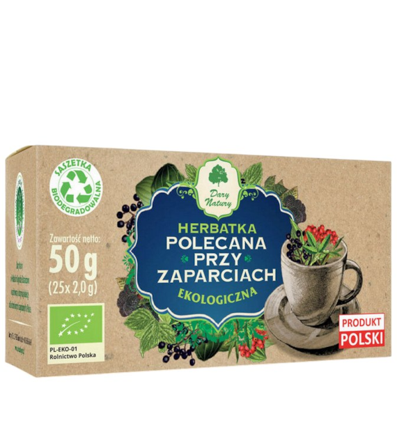 Herbatka Polecana przy Zaparciach fix BIO 25*2g DARY NATURY - suplement diety
