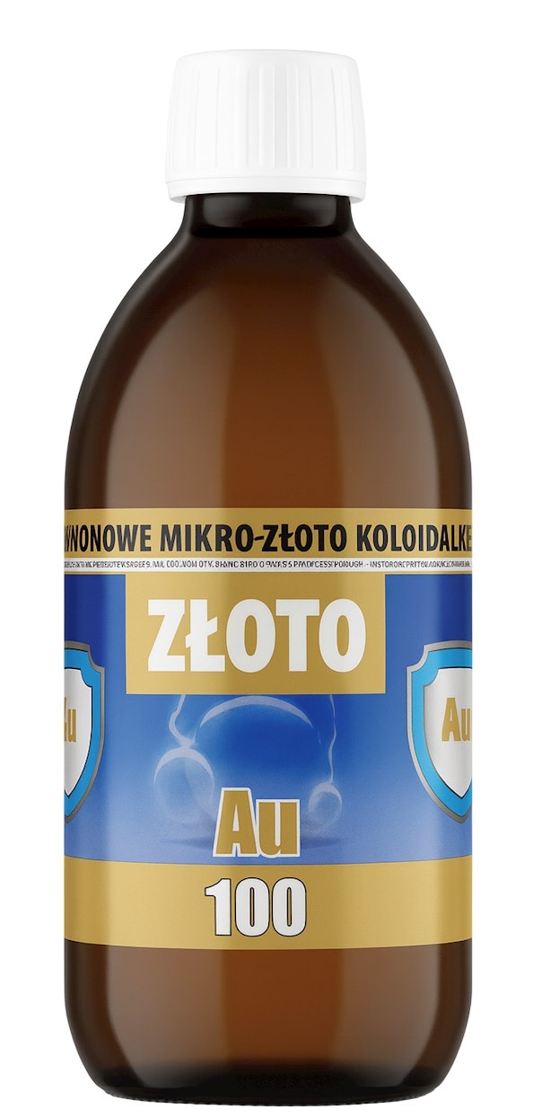 Mikro-Złoto koloidalne Au100 10ppm 300ml PRO AKTIV