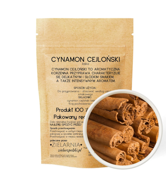Cynamon cejloński laska 50g ZIELARZPOLSKI.PL