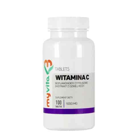 MyVita Witamina C 1000mg, 100 tabletek + róża + bioflawonoidy