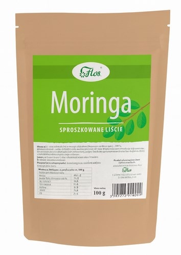 Moringa sproszkowane liście 100g FLOS