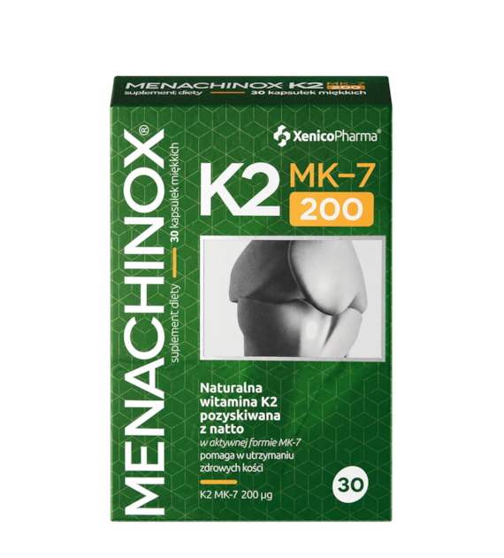 Menachinox K2 MK-7 200mcg, 30 sgels. XENICO PHARMA